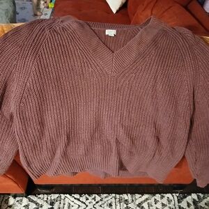 a new day Plum Knit Sweater